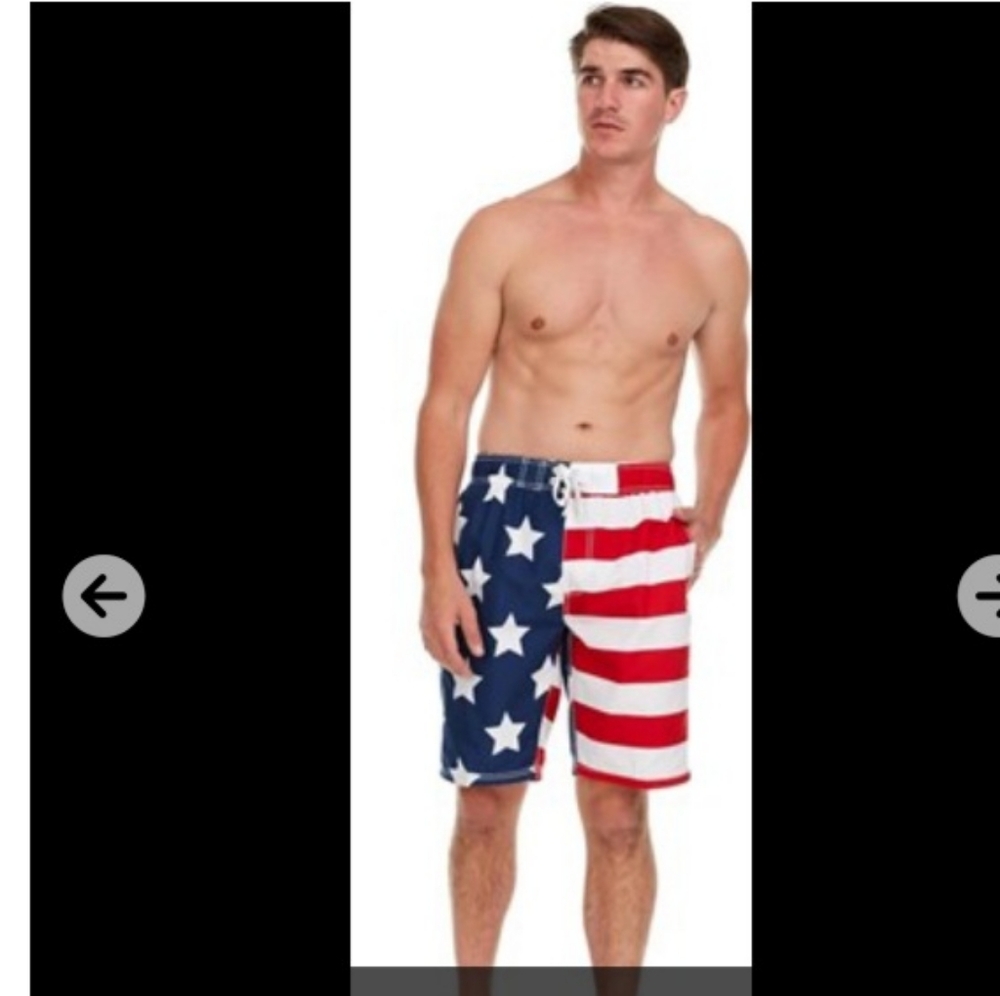Kanu Surf‎ Swim Trunks XXL - American Flag